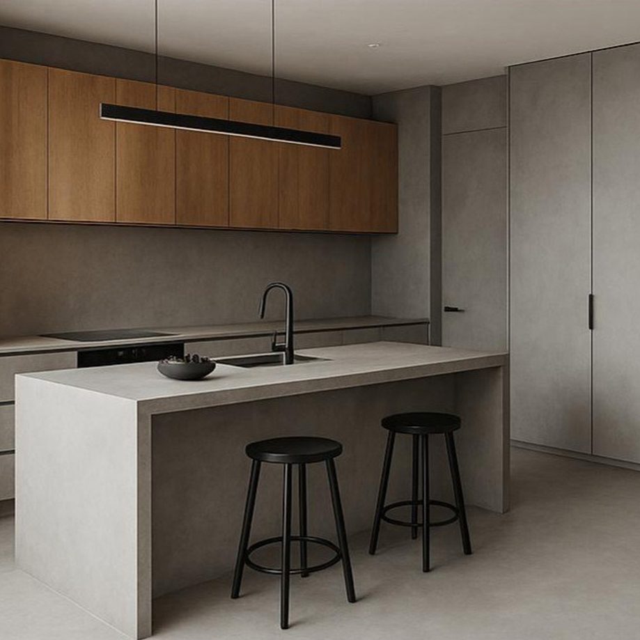 Venetian plastering kitchen